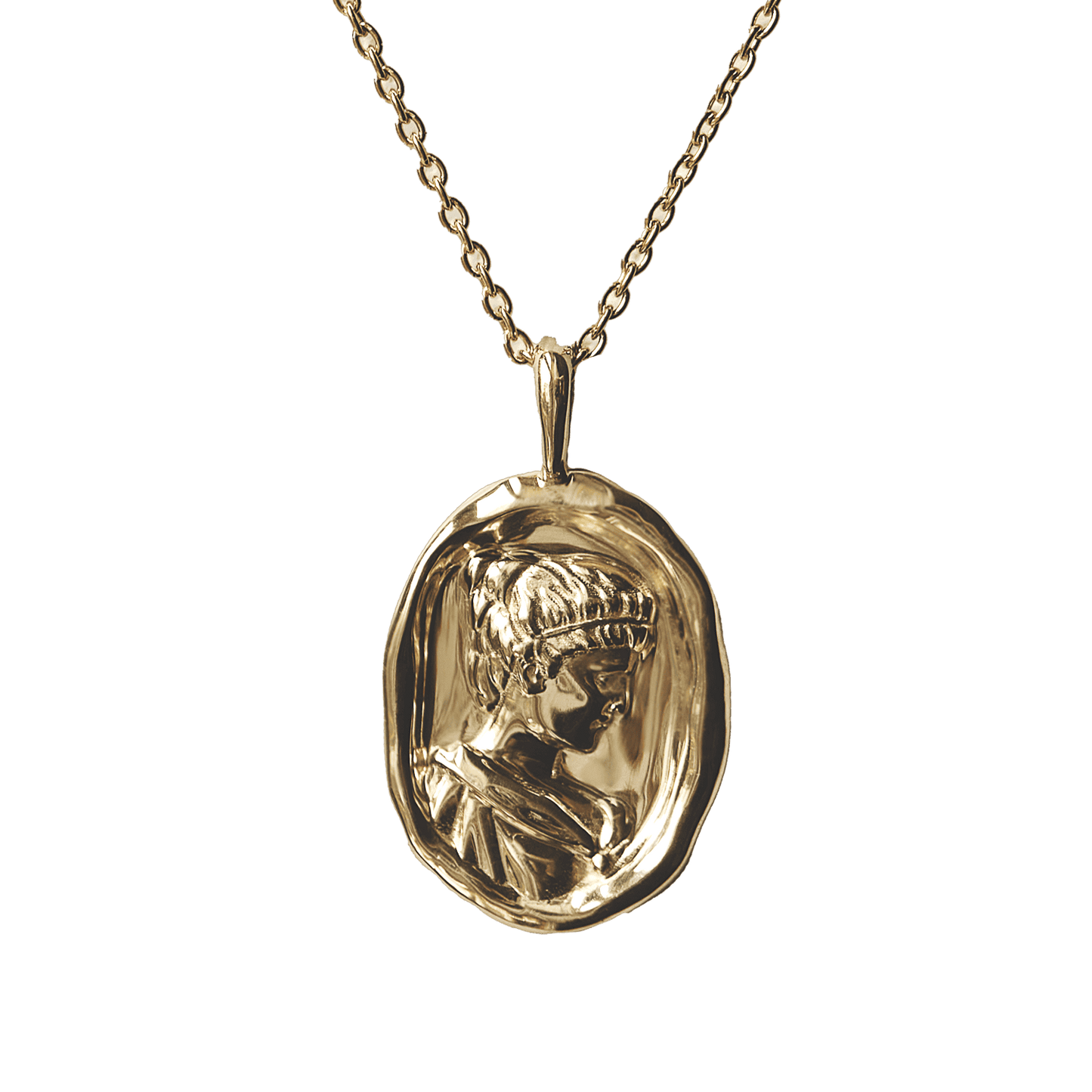 Molten Gold Pendant Necklace for Stylish Wear 1