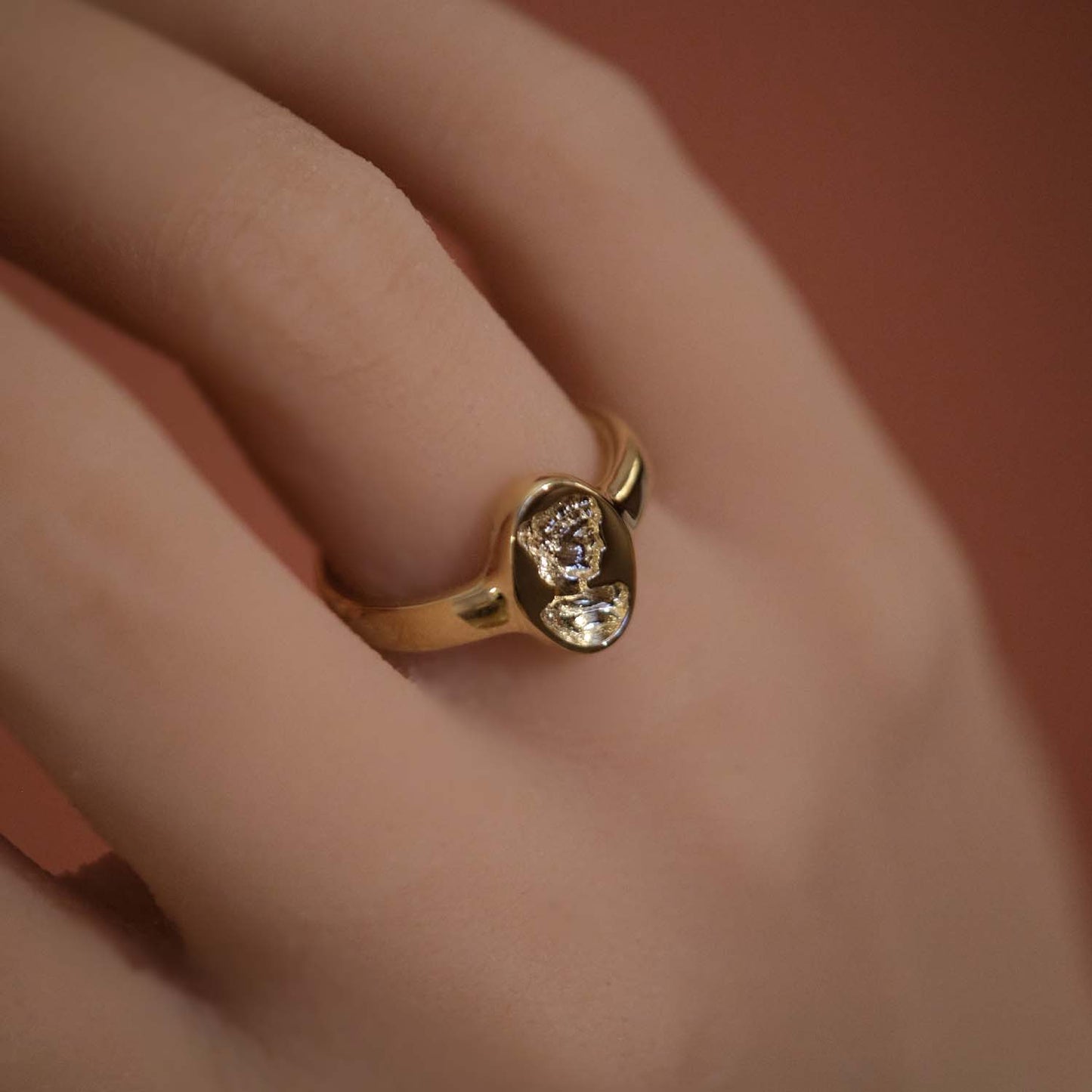 Solid Gold Signet Style Ring