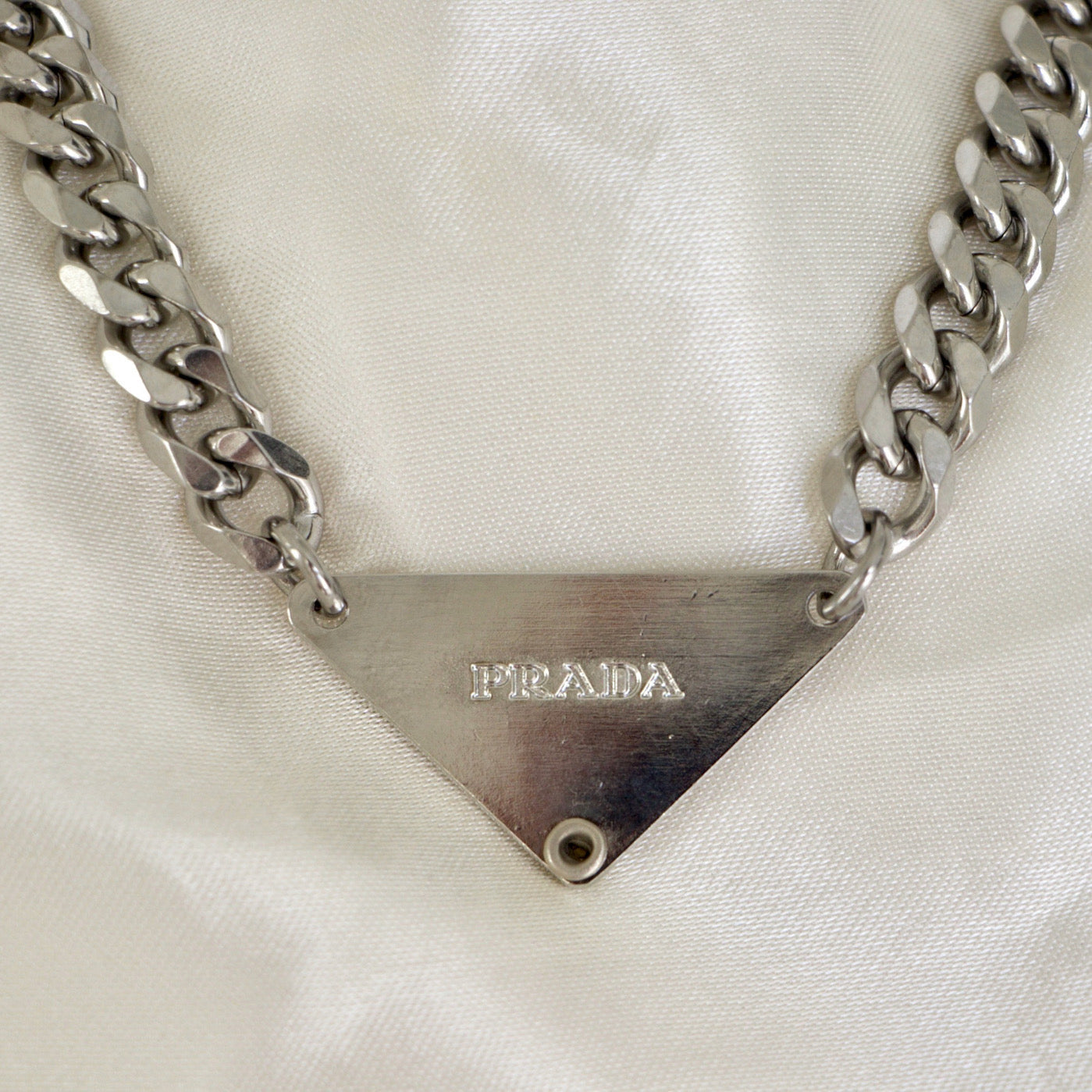 Milano Noir Silver Necklace