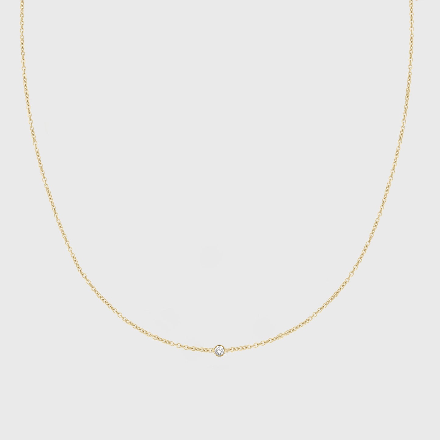 Custom 14k Gold Dainty Initials Necklace