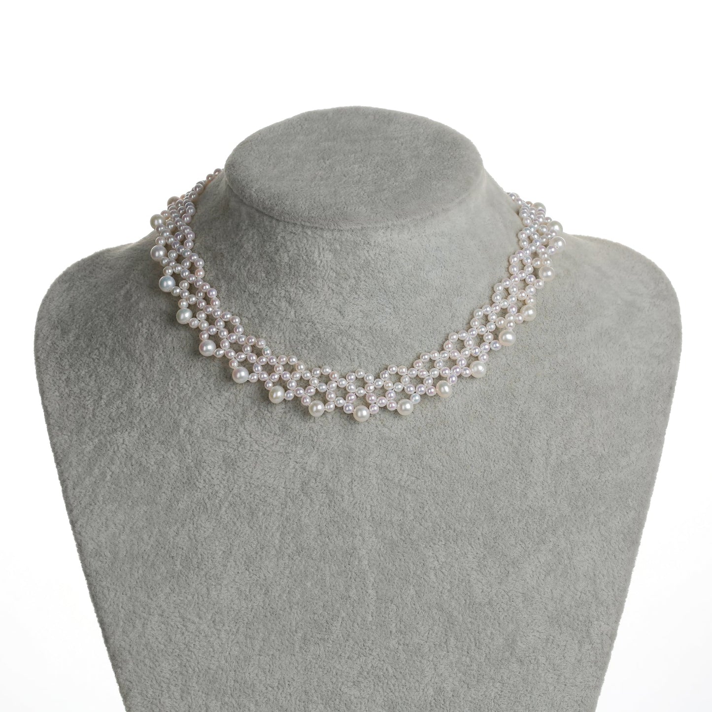 Woven Freshwater Pearl Handmade Necklace