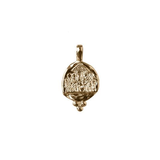 Temple Necklace Featuring Vestal Virgins Design