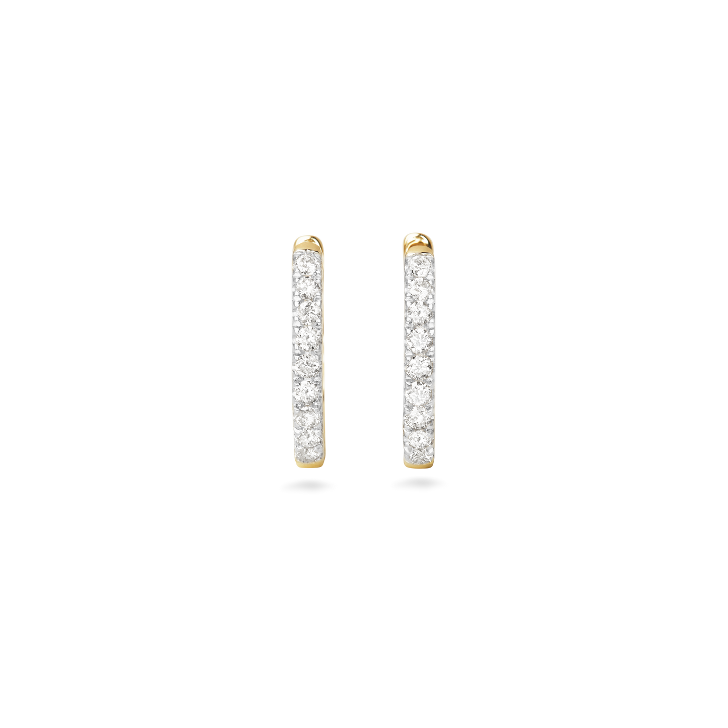 Diamond Pave Huggie Style Earrings