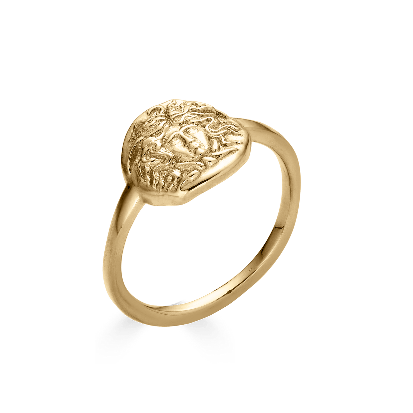 Molten Silver Medusa Style Ring