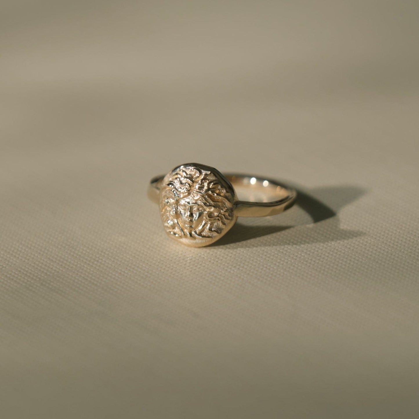 Molten Silver Medusa Style Ring