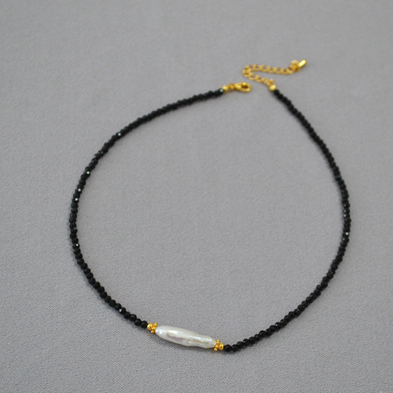 Black Obsidian Necklace and Bracelet Set