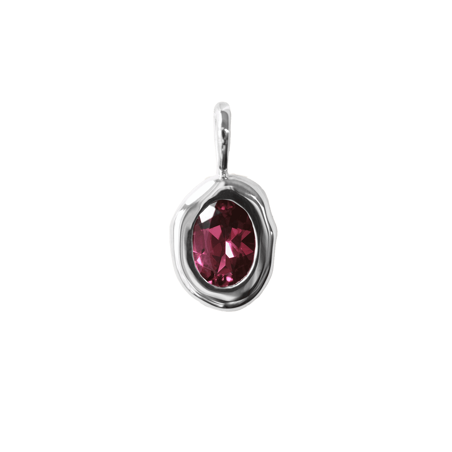 Garnet Molten Heirloom Pendant Necklace