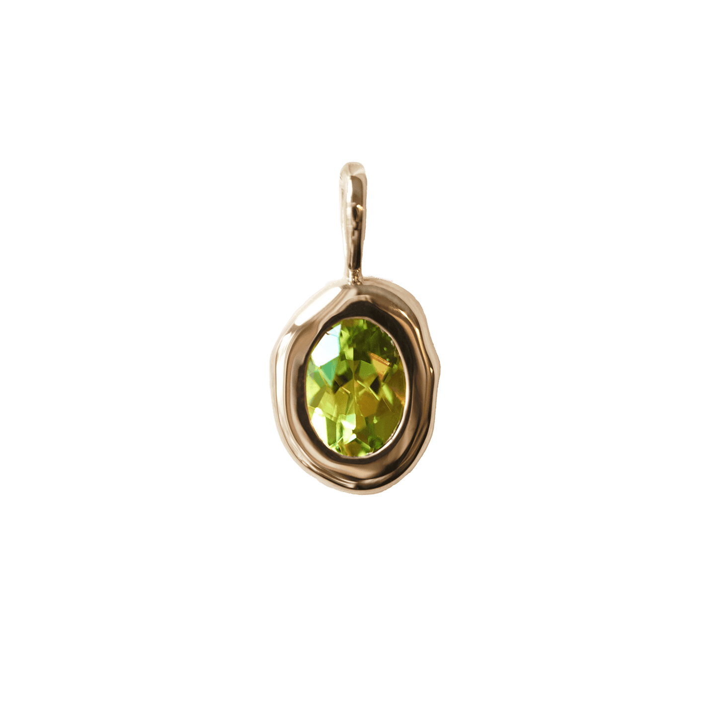 Peridot Molten Heirloom Pendant Necklace