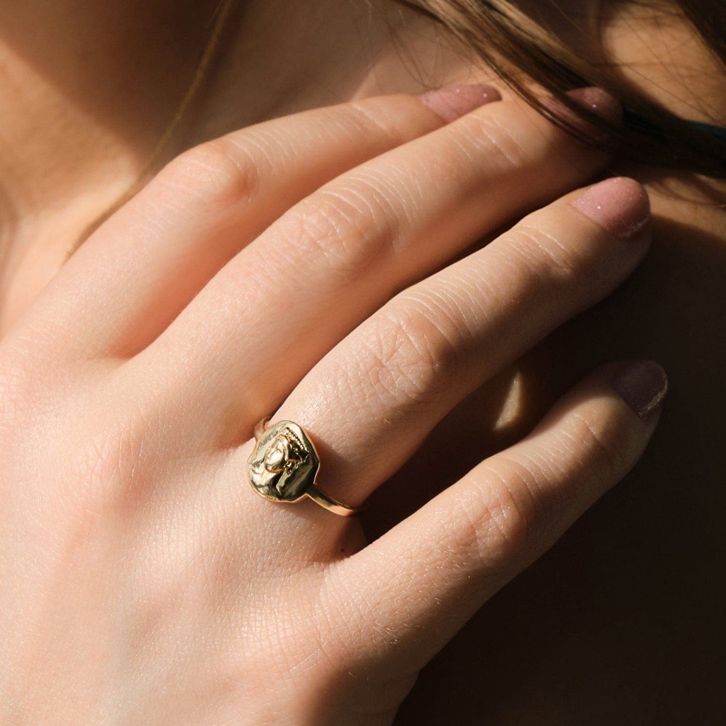 Molten Silver Ring with Unique Design