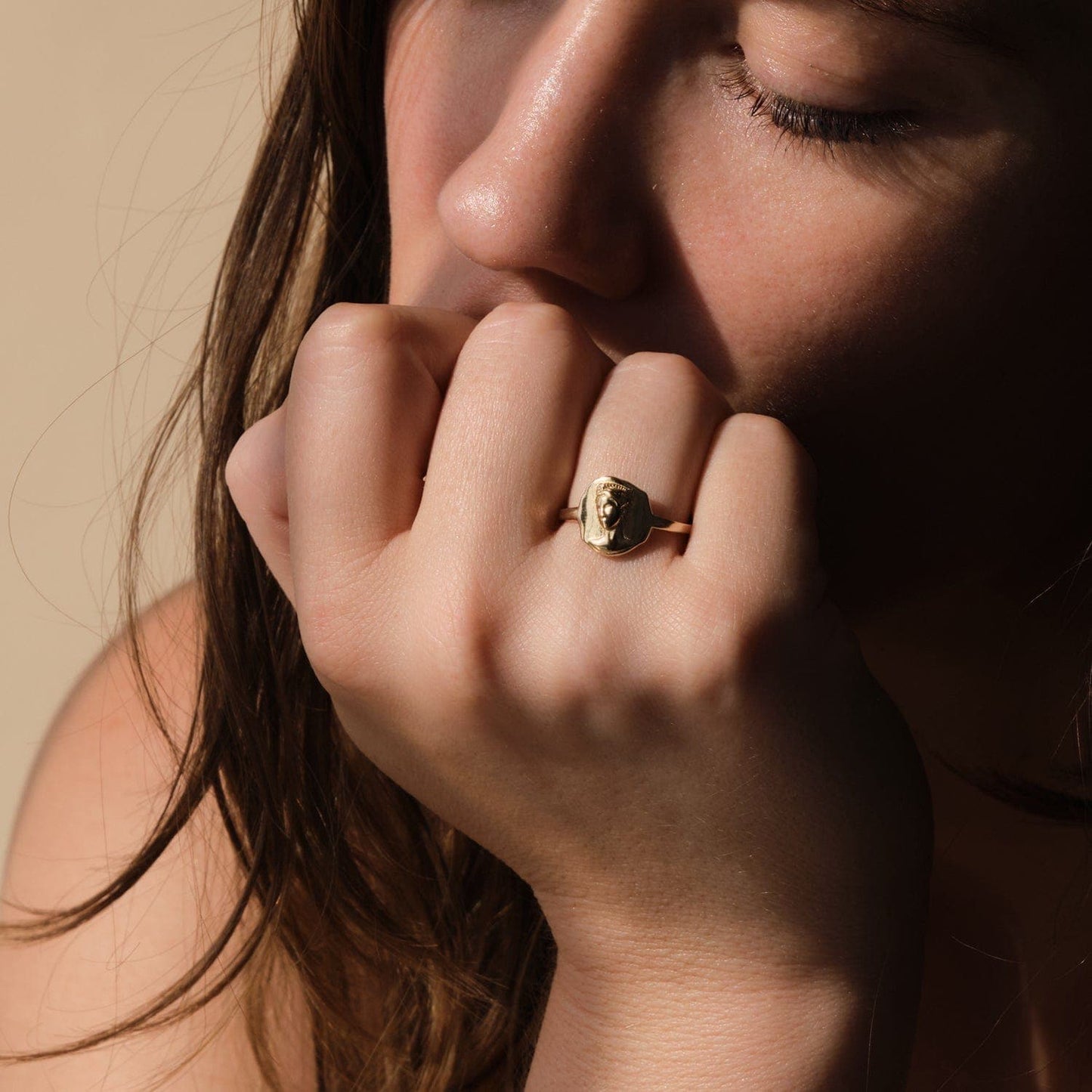 Molten Silver Ring with Unique Design