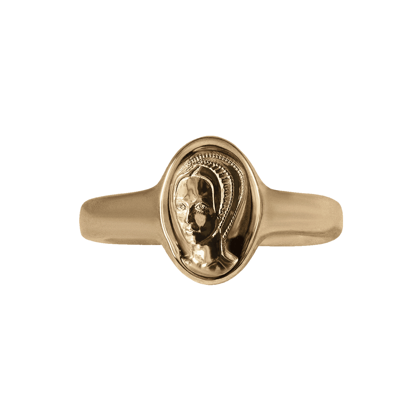 Solid Gold Signet Ring for Modern Style