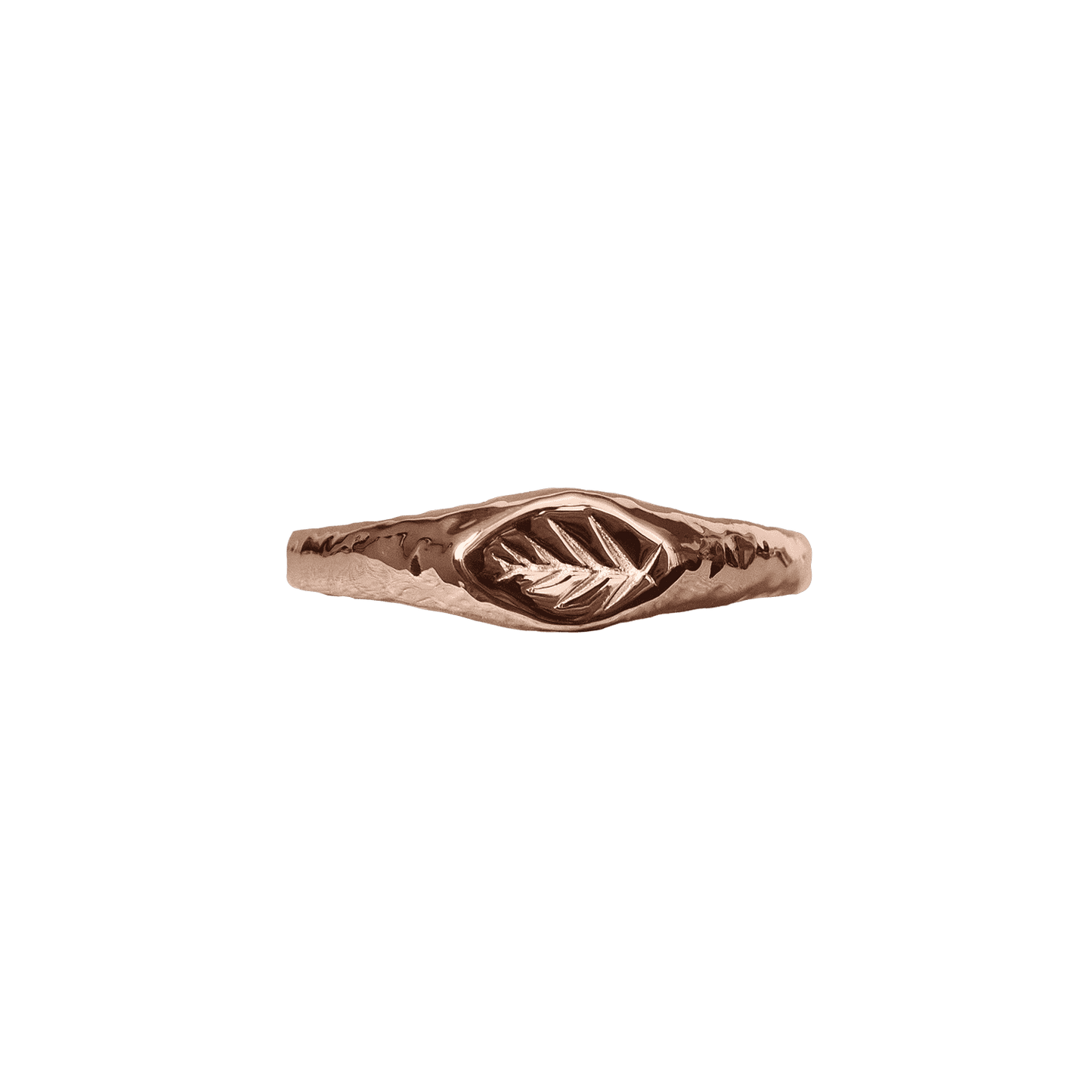 Slim Roman Signet Ring in Silver