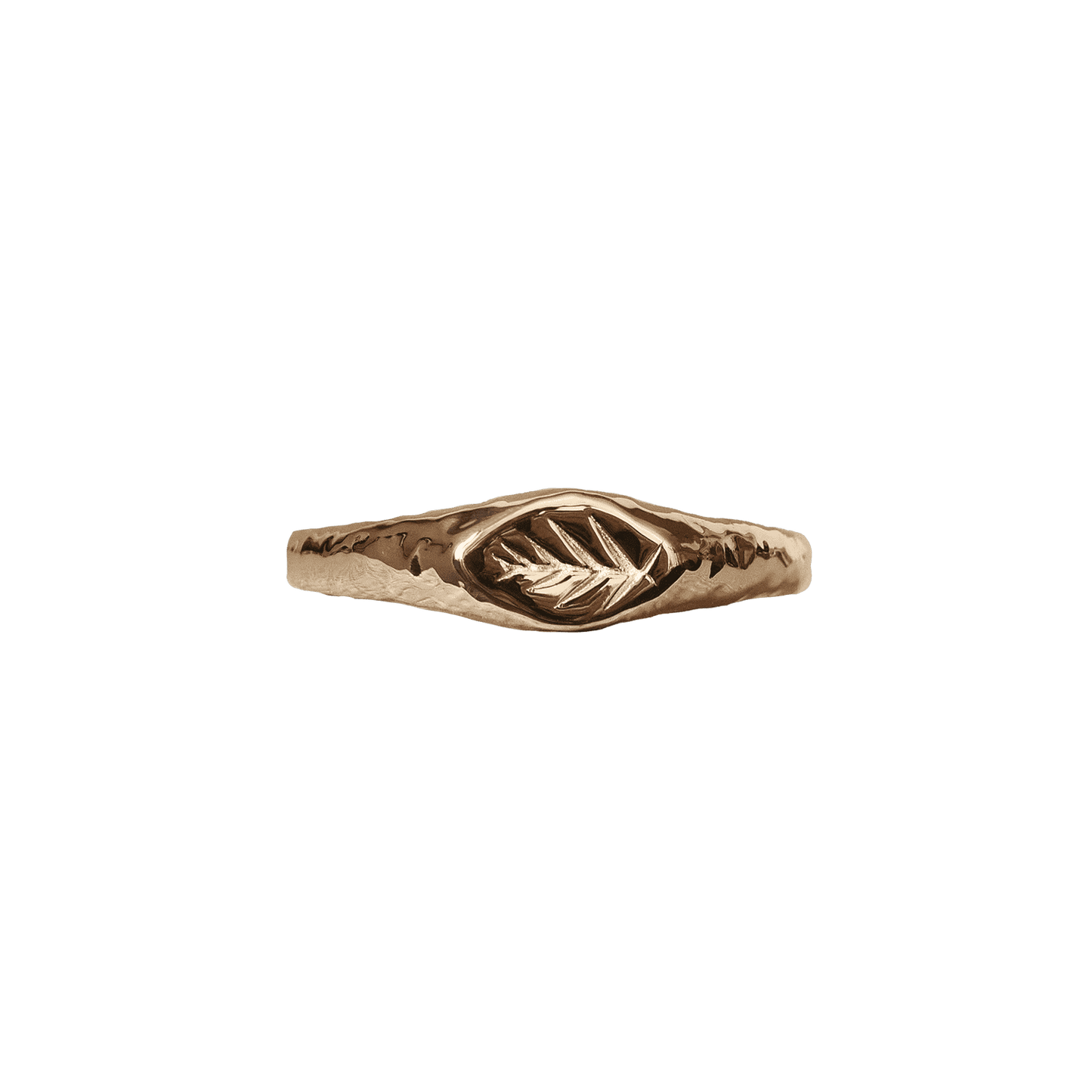 Slim Roman Style Signet Ring in Silver