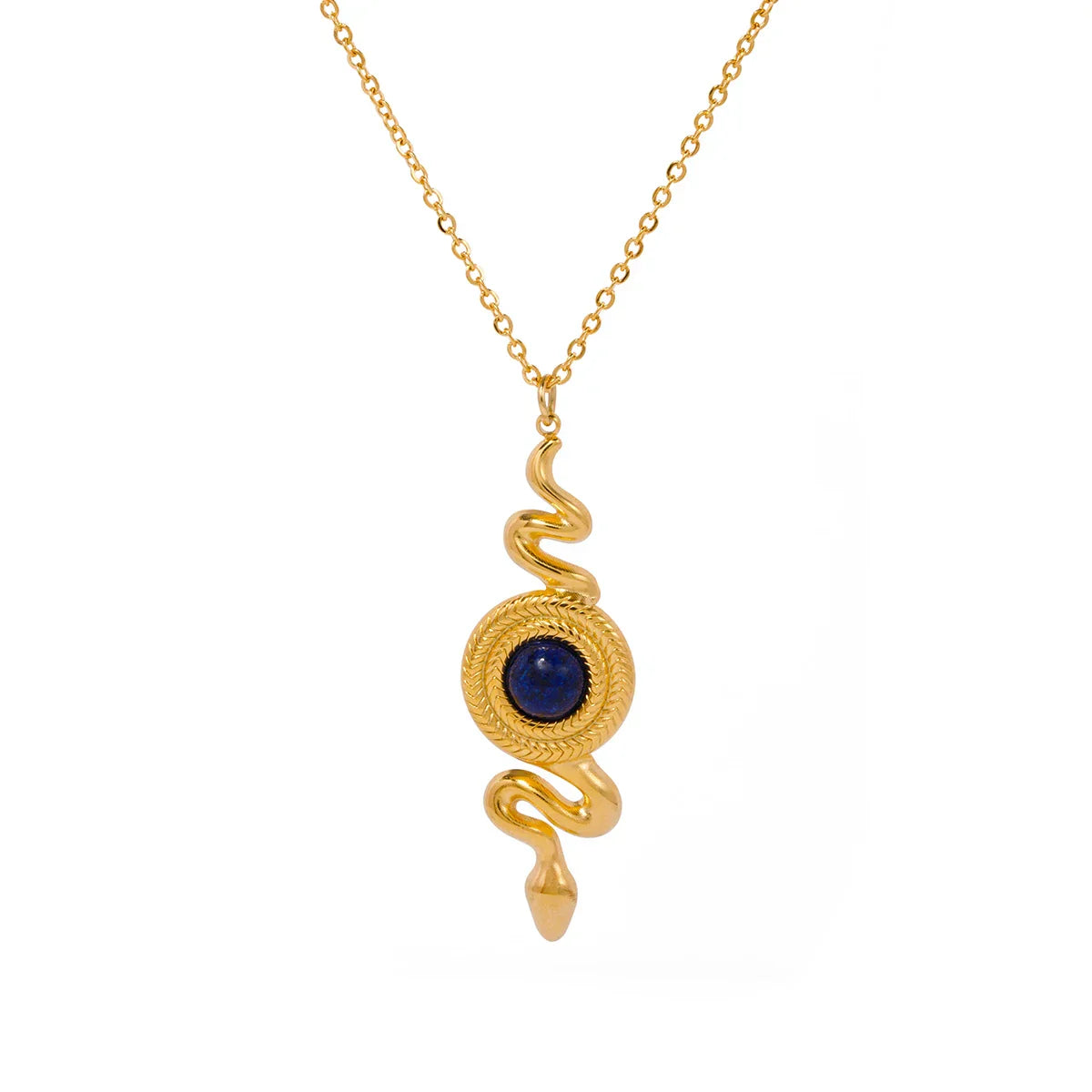 Snake Design Pendant Necklace