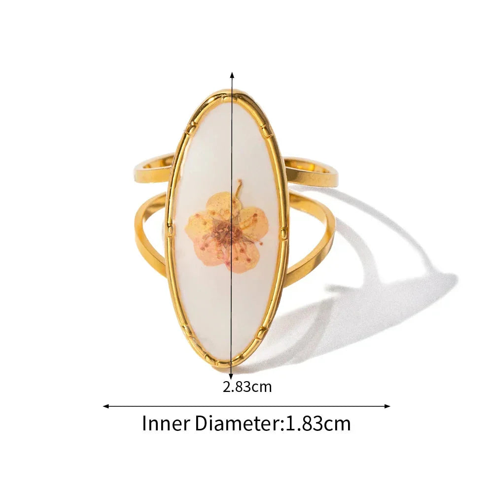 Gold Eternal Flower Design Ring