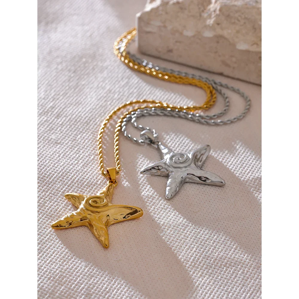 Starfish Design Pendant Necklace for Sea Lovers