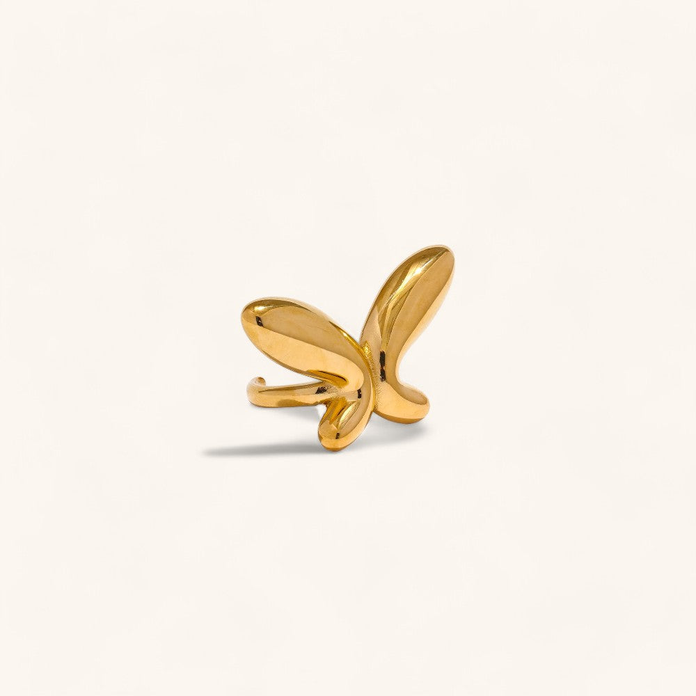 Butterfly Design Minimalistic Open Ring