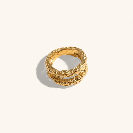 Gold Round Statement Ring for Unique Style