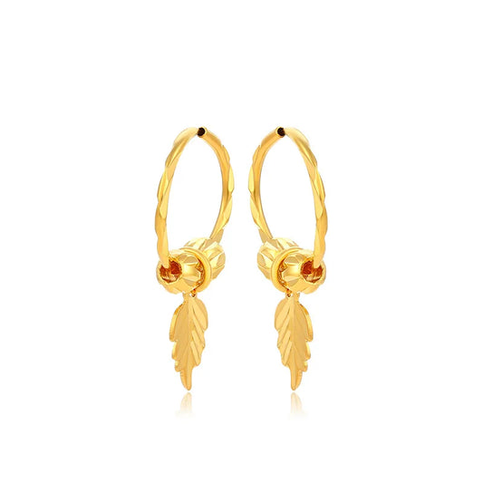 Elegant Gold Leaf Earrings for Everyday Wear