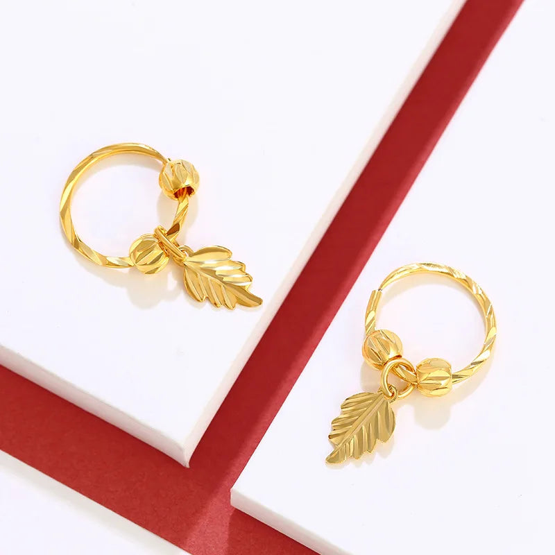 Elegant Gold Leaf Earrings for Everyday Wear