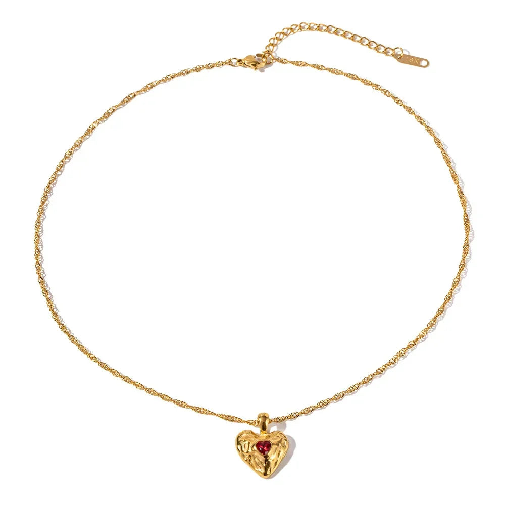 Heart Shaped Pendant Necklace for Everyday Wear