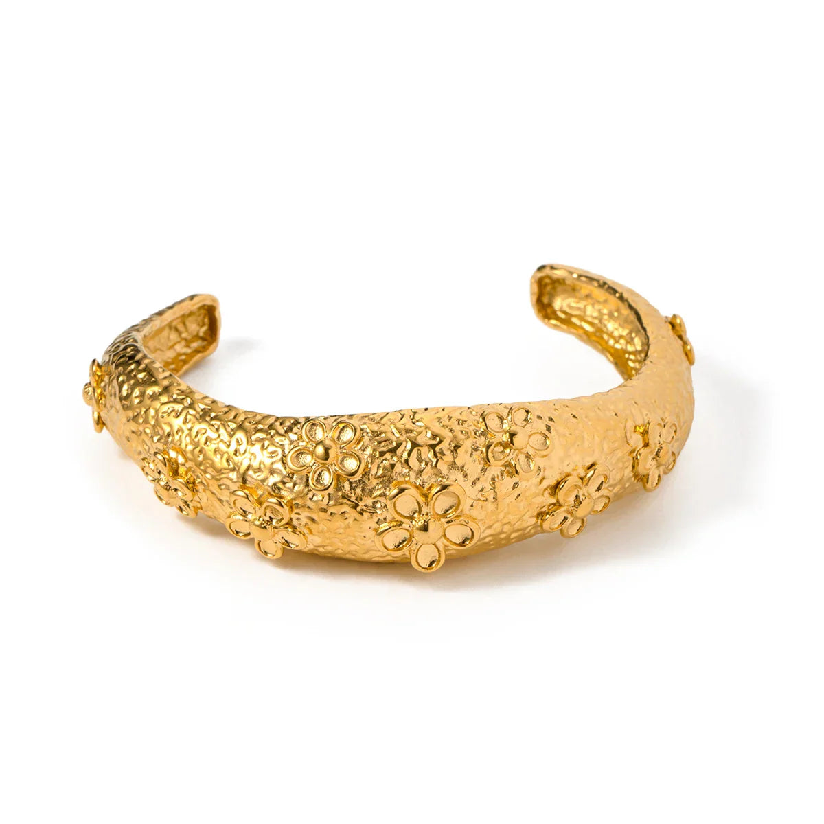 Textured Shiny Bangle in Elegant Design