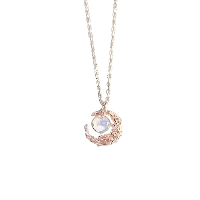 Moonstone Pendant Necklace in Elegant Design