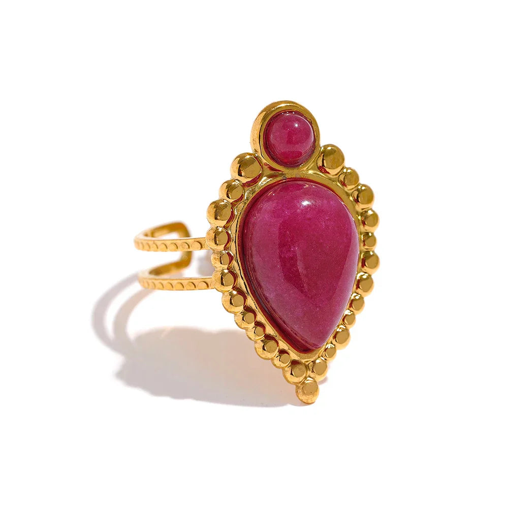 Vintage Open Agate Ring Design