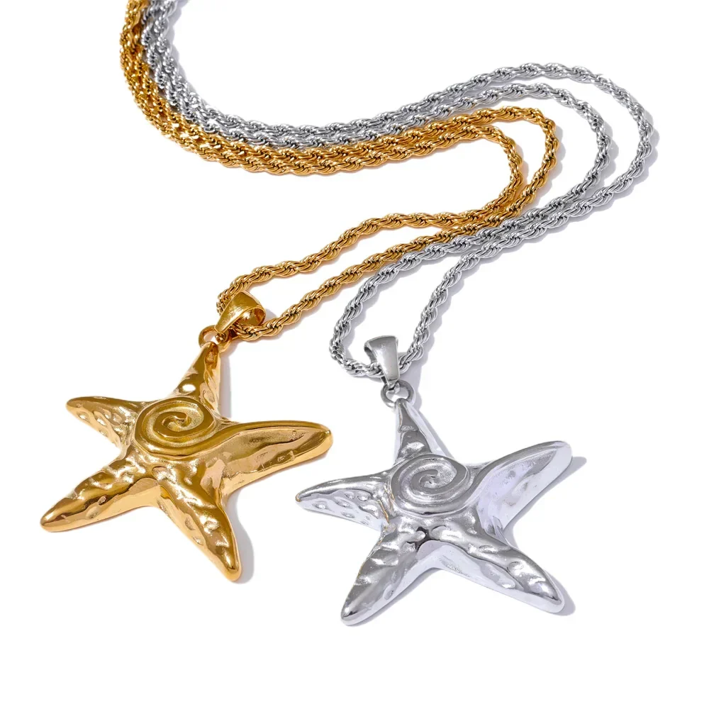 Starfish Design Pendant Necklace for Everyday Wear