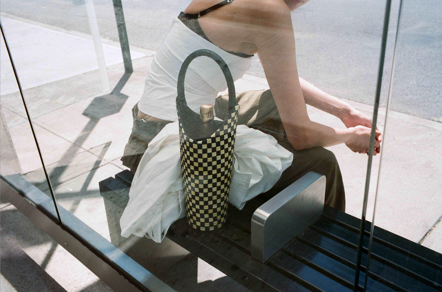 Woven Basket for Storing Bottles