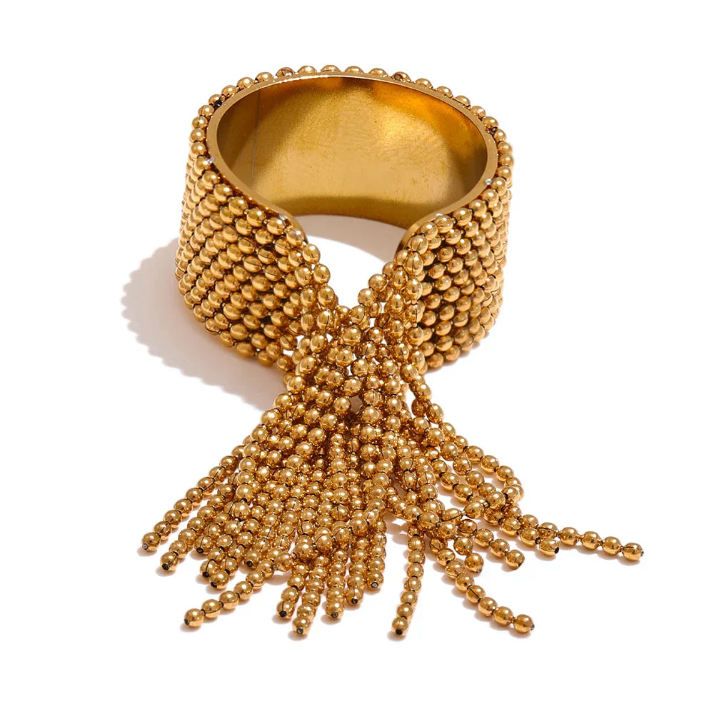 Stylish Chain Design Tassel Ring Accessory