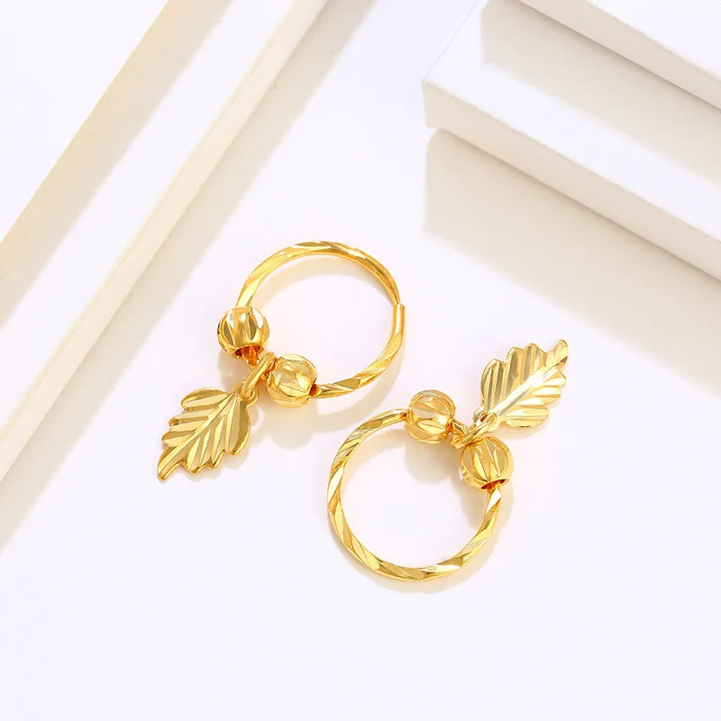 Elegant Gold Leaf Earrings for Everyday Wear