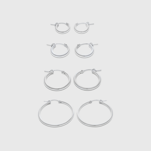 Classic Everyday Hoop Earrings in Stylish Design