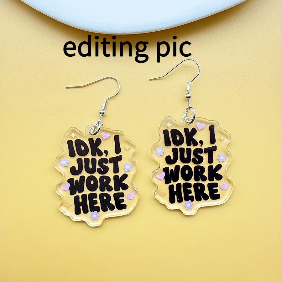 acrylic earrings