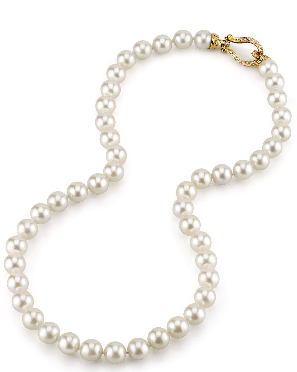 White Japanese Akoya Pearl Necklace, 8.5-9.0mm - AA+ Quality