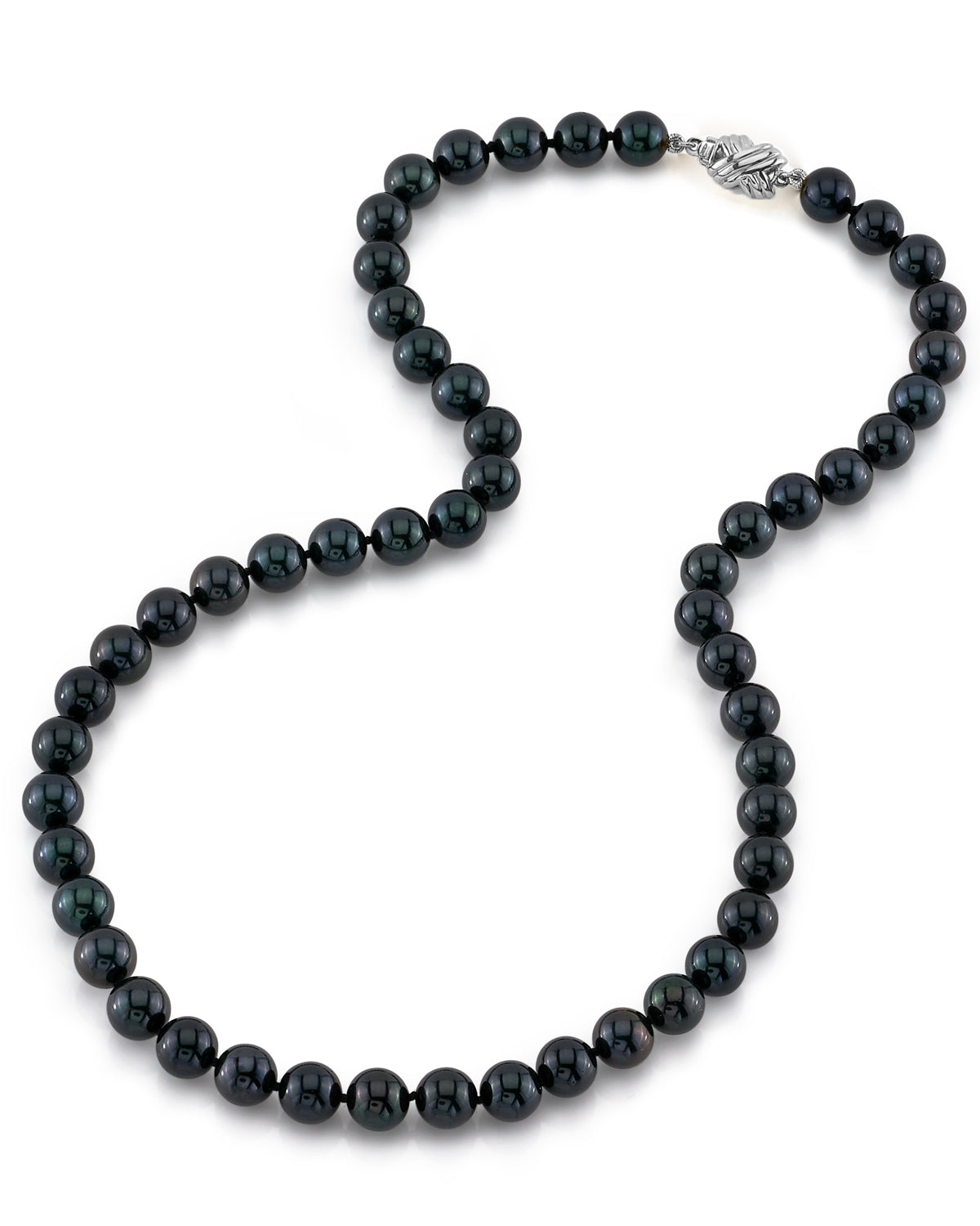 Black Akoya Pearl Necklace in AAA Quality 3