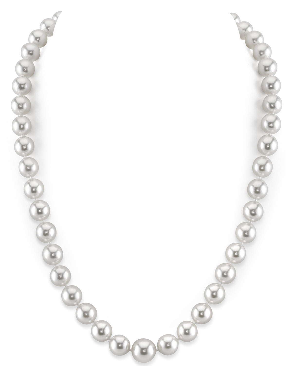 White South Sea Pearl Necklace, 8.0-10.0mm - AAA/Gem Quality