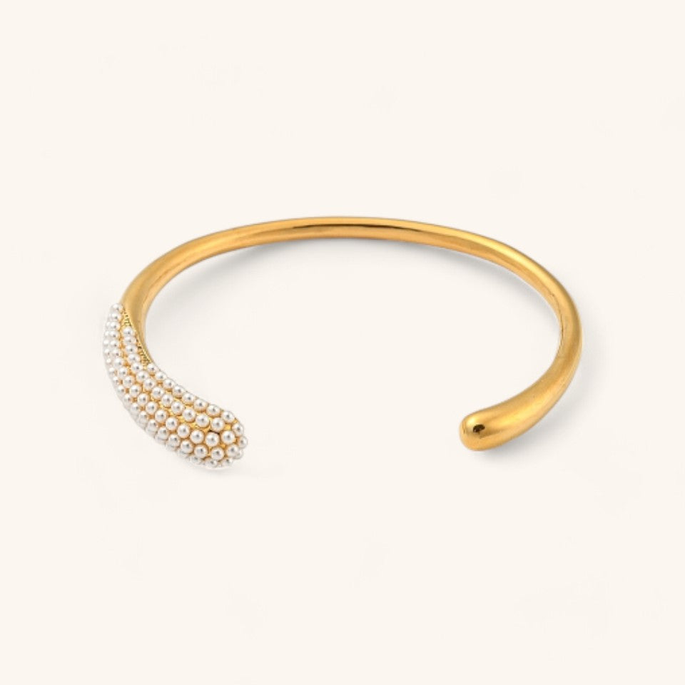 Elegant Open Gold Bangle Bracelet for Women