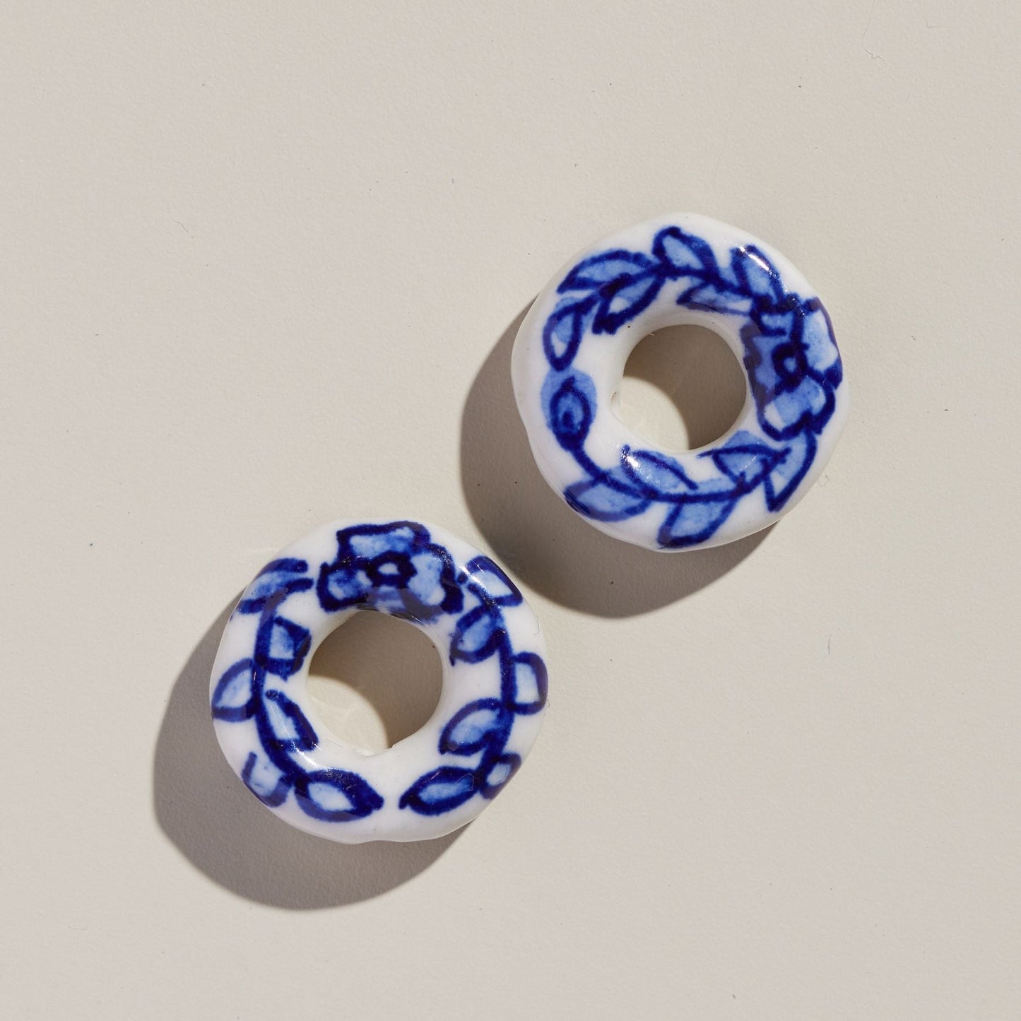 Ceramic Beads in Donut Shape