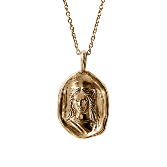 Molten Gold Pendant Necklace in Elegant Design