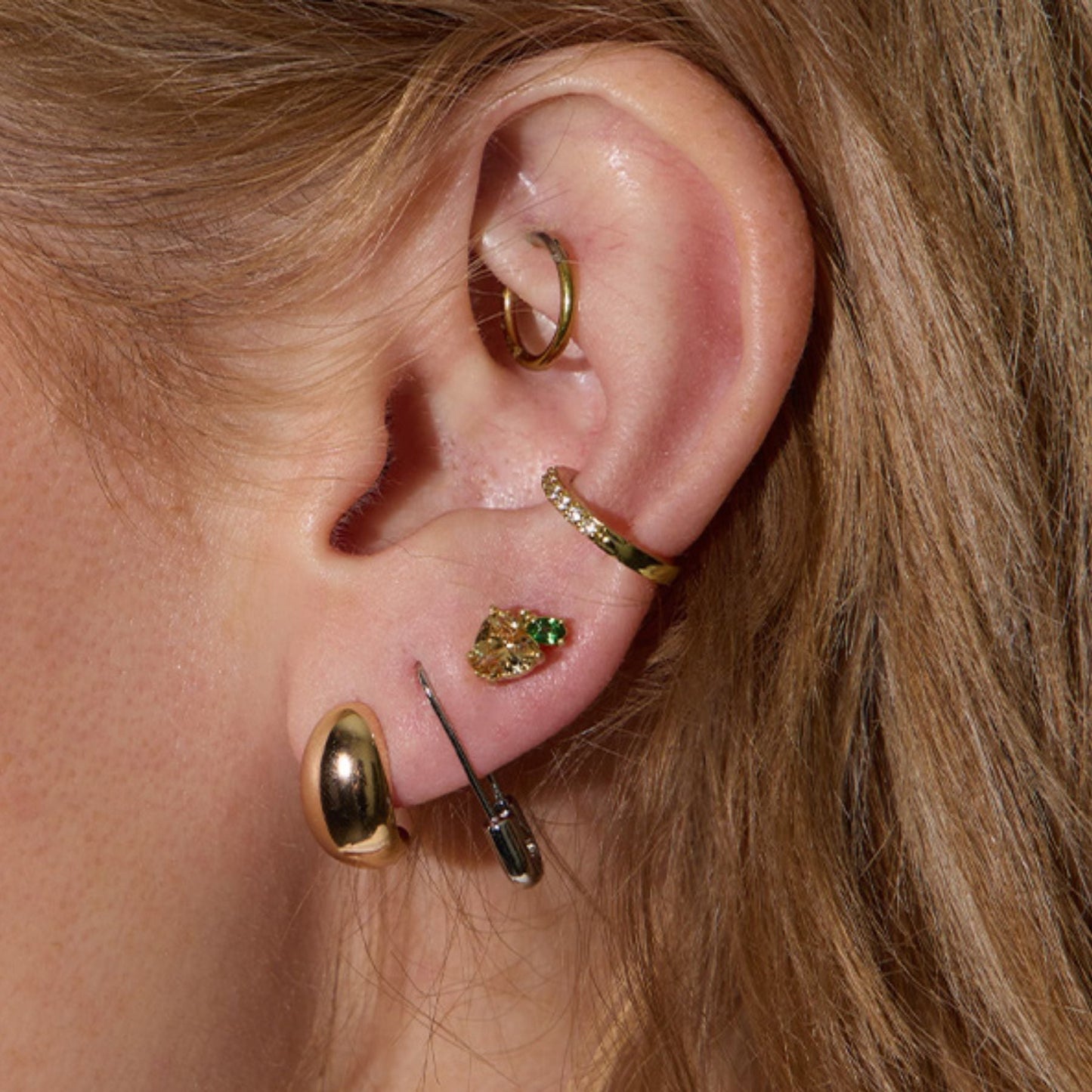 Crystal Ear Cuff in Elegant Design