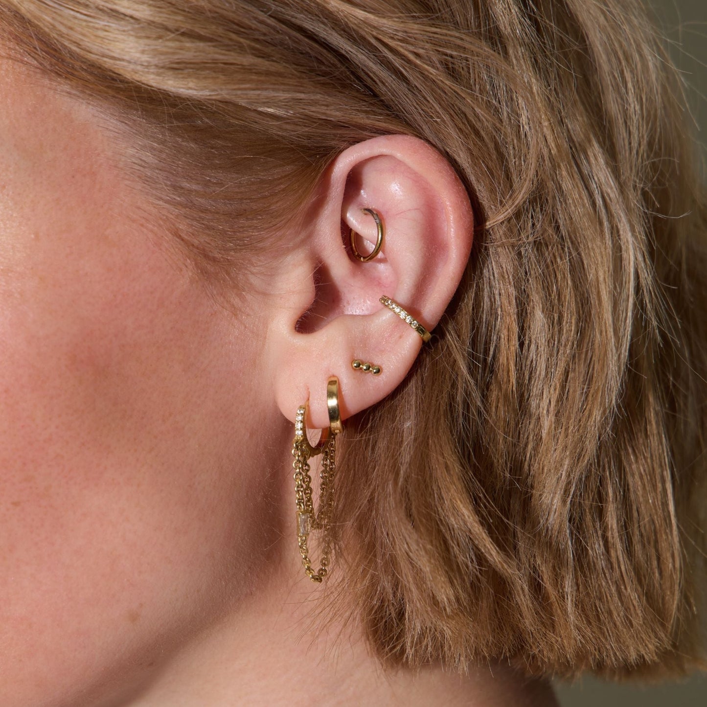 Crystal Ear Cuff in Elegant Design