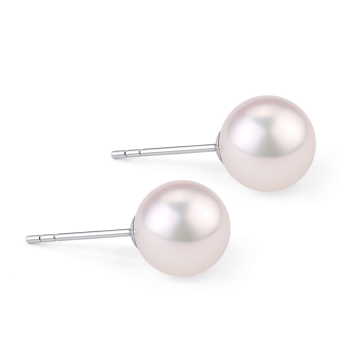 Akoya Pearl Stud Earrings in Sterling Silver