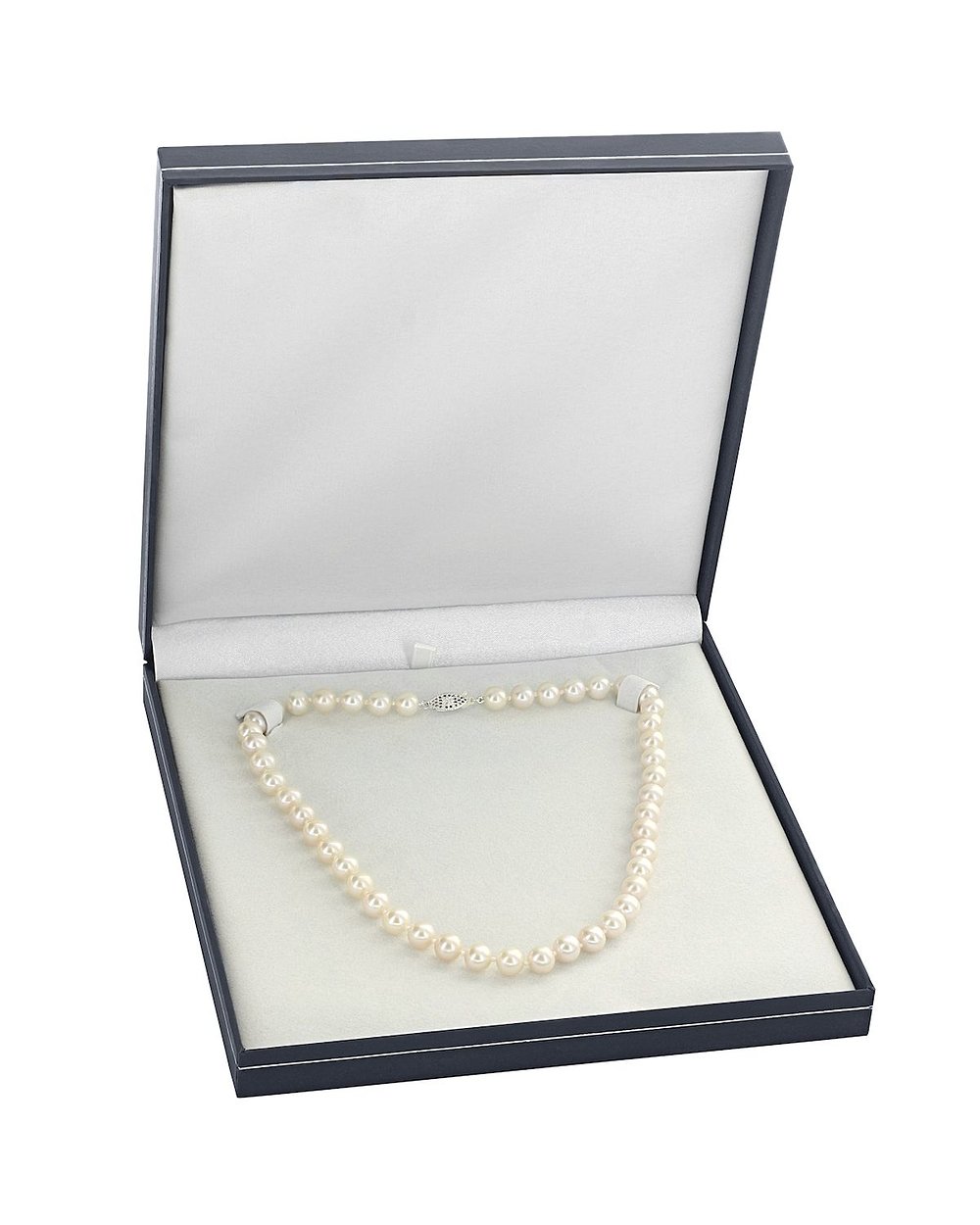 9.5-10.5mm White Freshwater Pearl Necklace- AAAA Quality