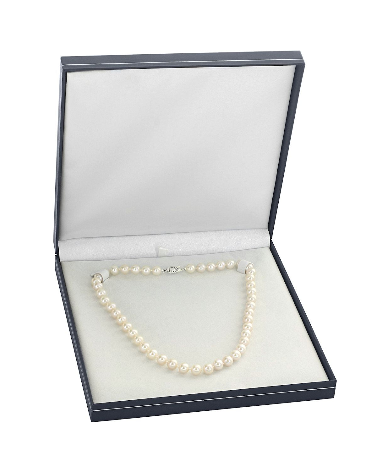 6.5-7.0mm White Freshwater Pearl Double Strand Necklace