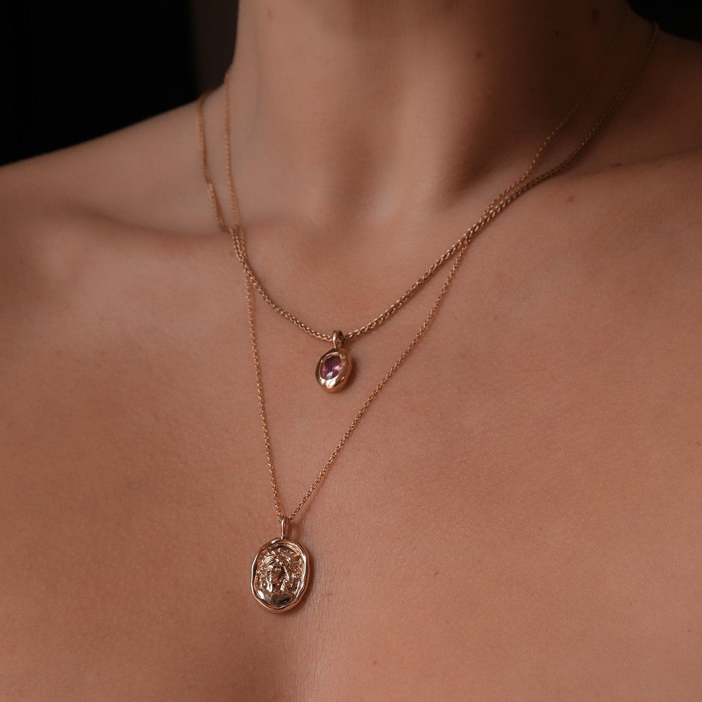 Diamond Molten Heirloom Pendant Necklace