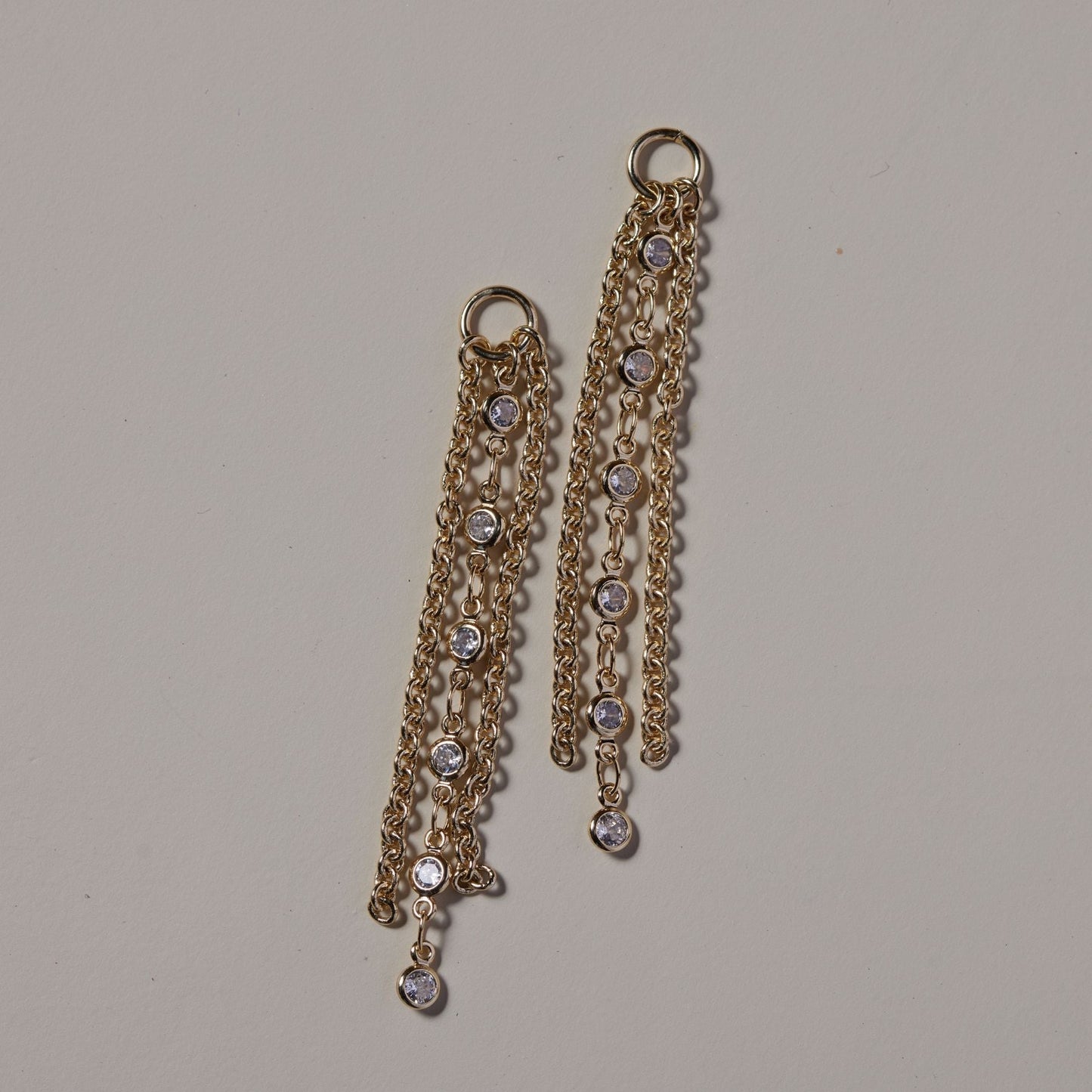 Gold Crystal Fringe Charms for Stylish Accessories