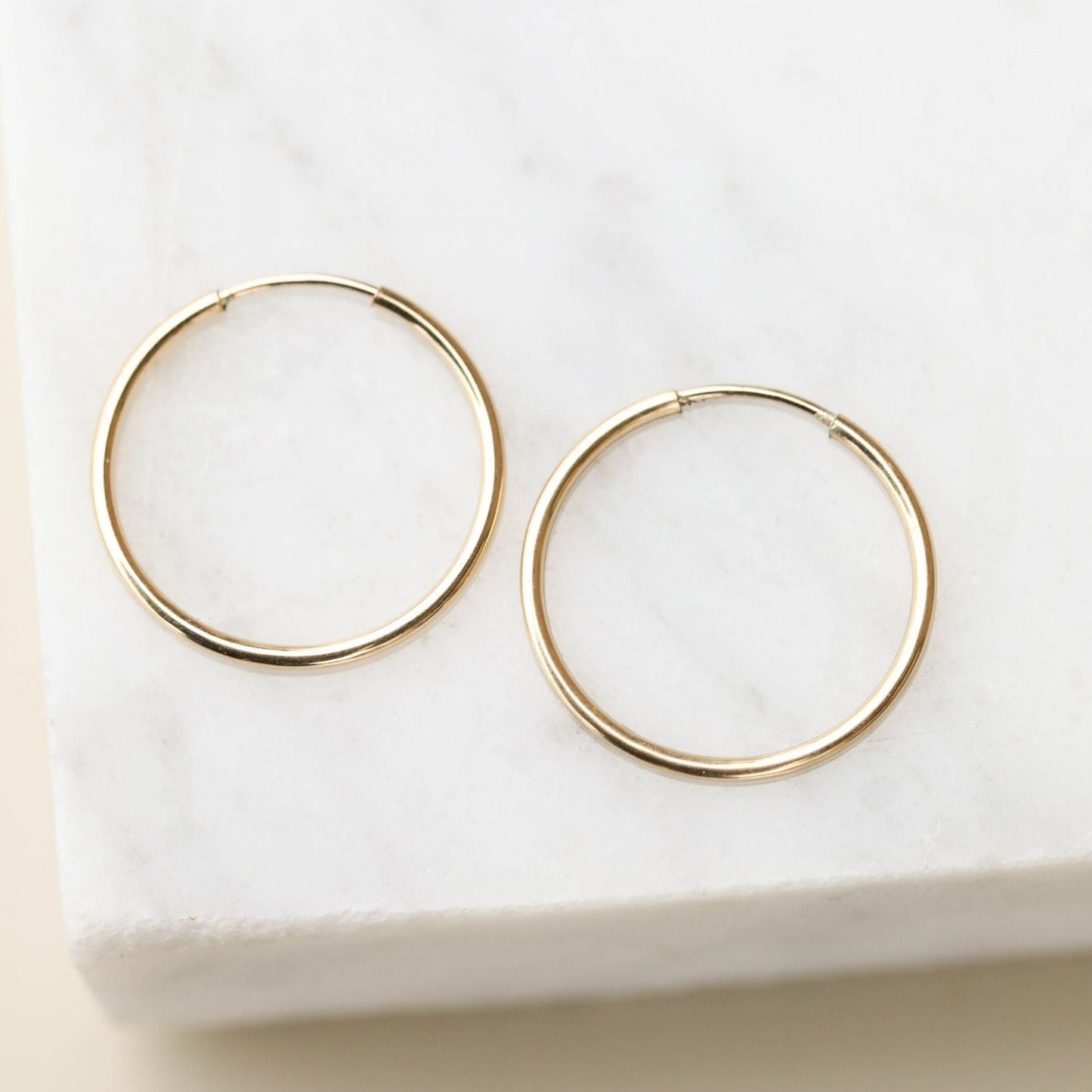 Endless Gold Hoop Earrings for Stylish Look