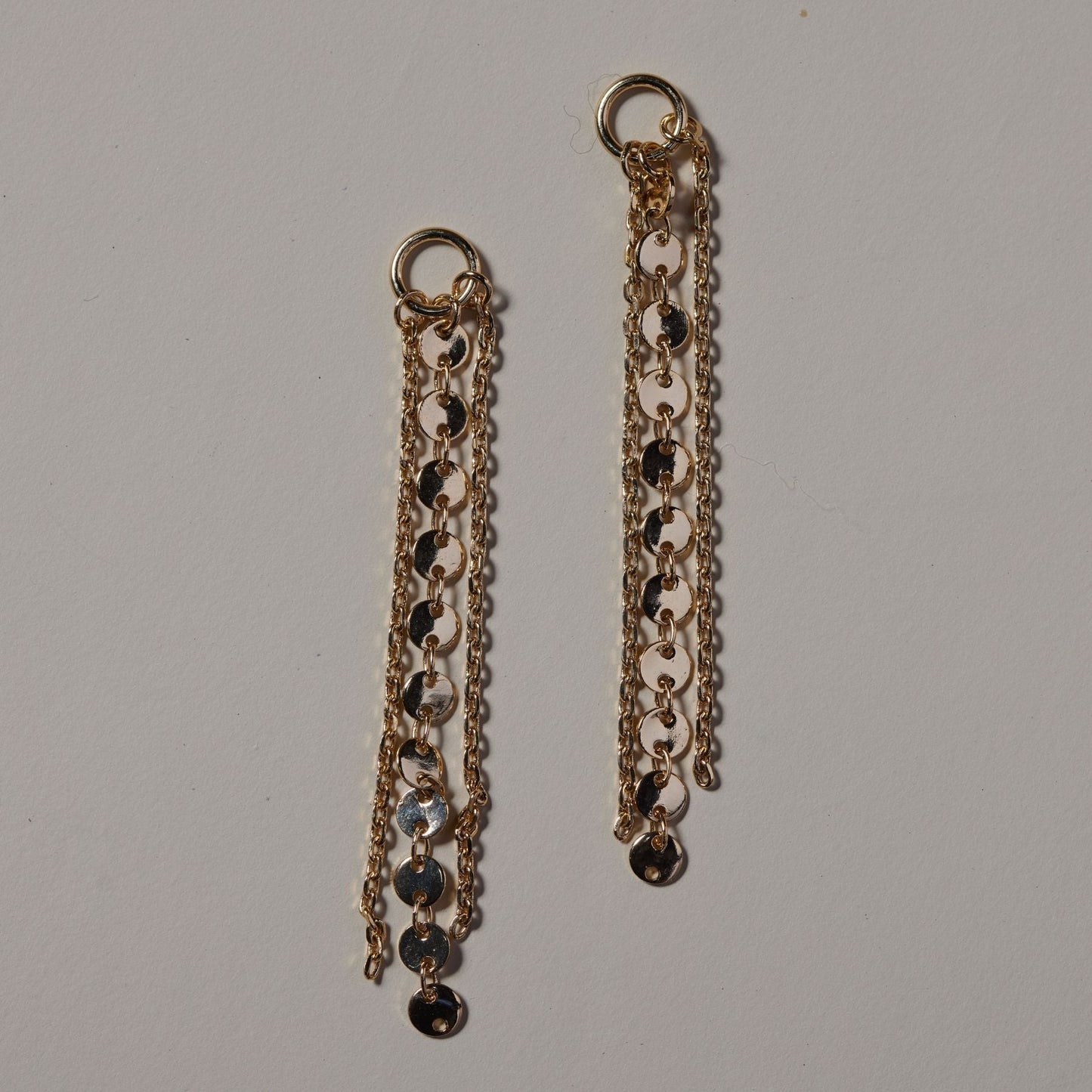 Fringe Charms in Gold Sequin Design