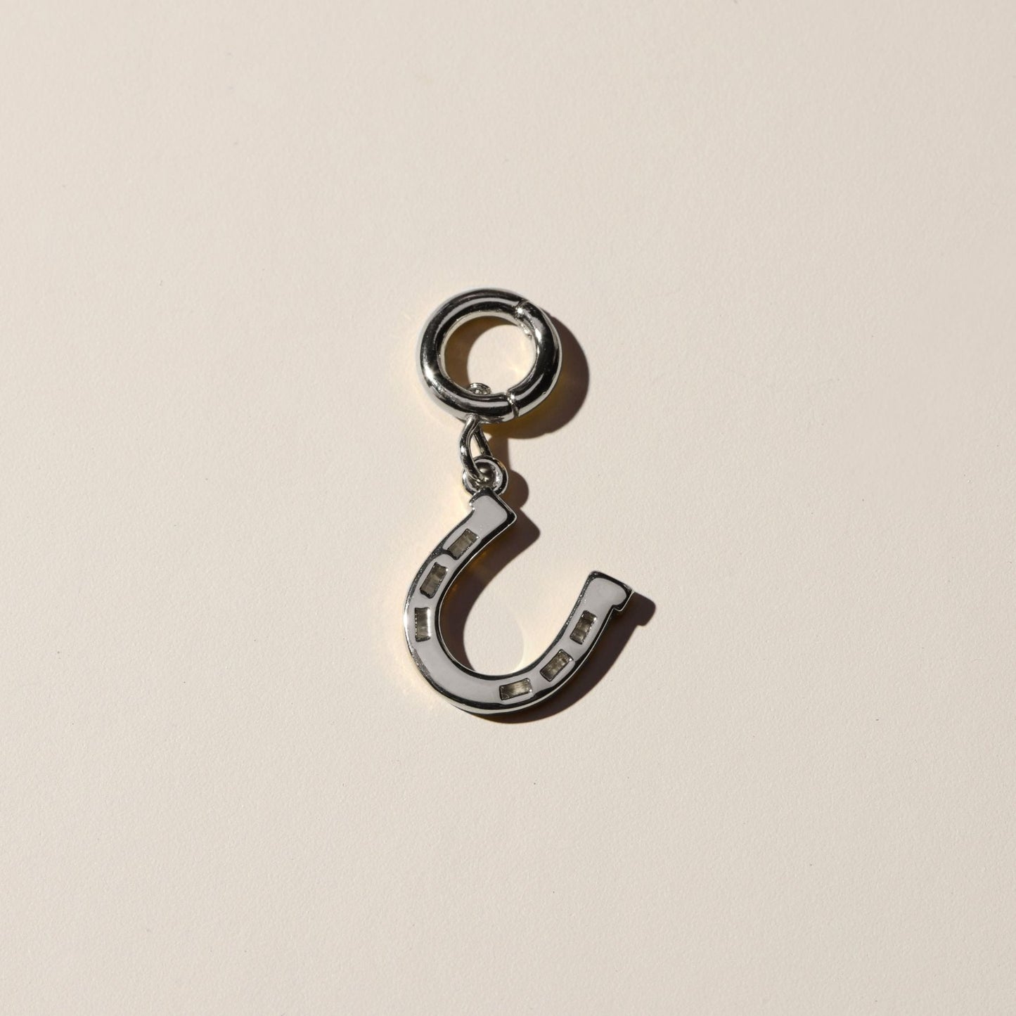 Horseshoe Charm in Silver Material Design